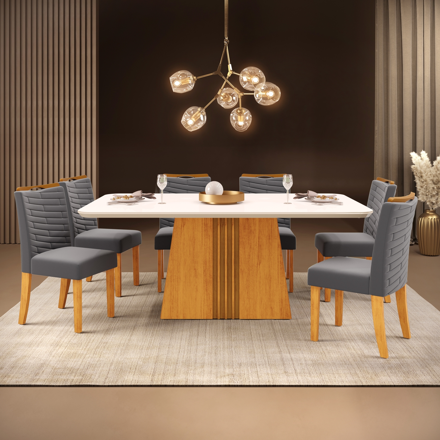 MESA ITALIA 900 - TAMPO CHANF. CURVO MDVD 1700X900X30 CEDRO OFF + 06 CAD JULIA CEDRO V. LUNAR (1) (1) (1)
