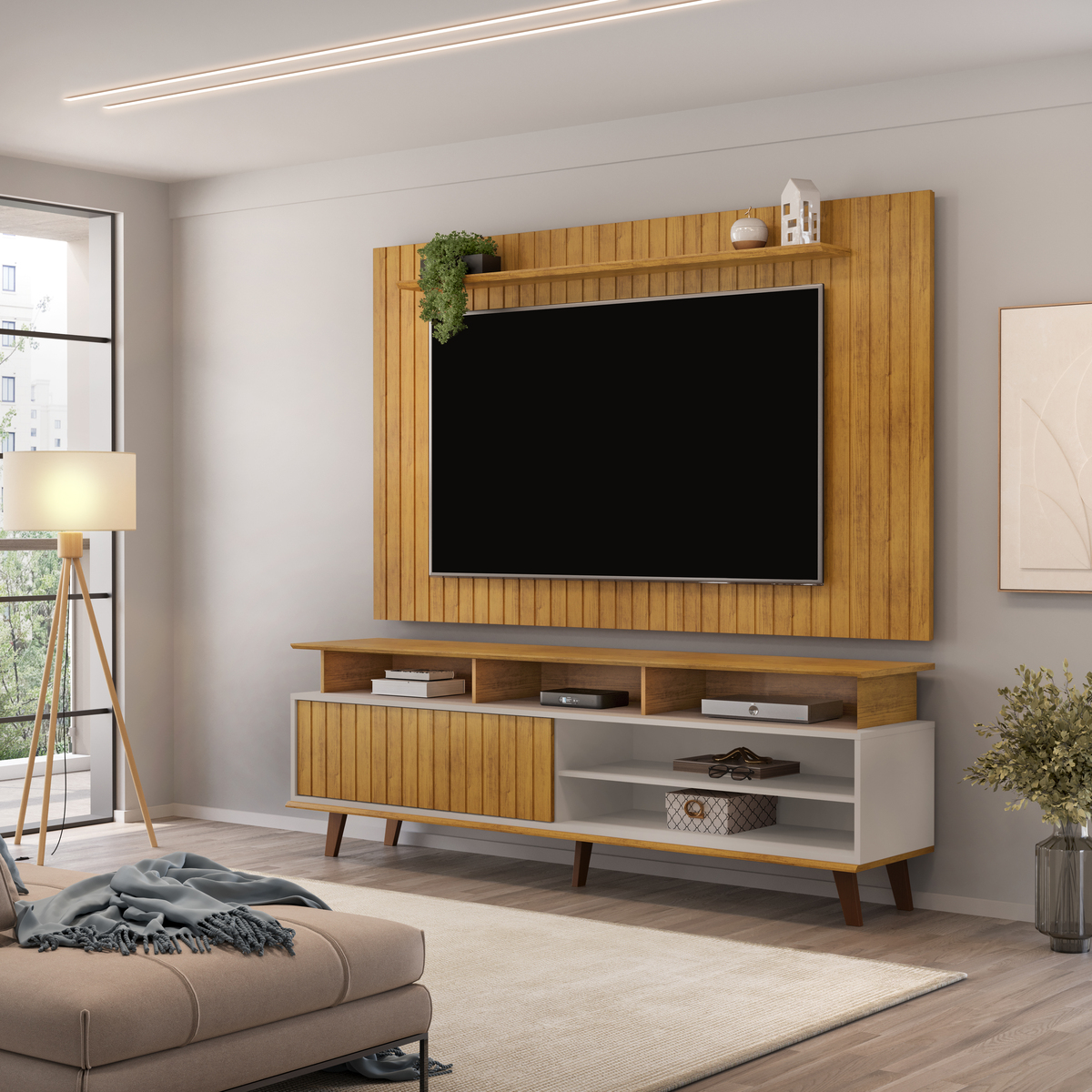 RACK FLOW + PAINEL LUME 1800 BALI CEDRO - AMBIENTE (4) (1)