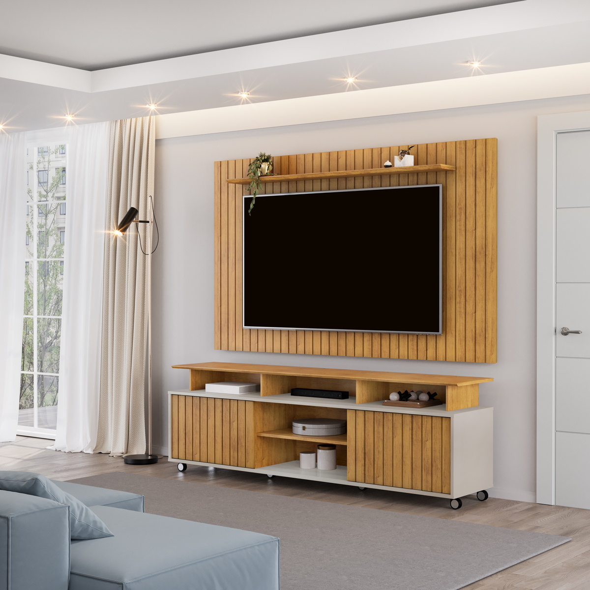 RACK OLIMPIC + PAINEL LUME 1500 CEDRO OFF - AMBIENTE (1) (3)
