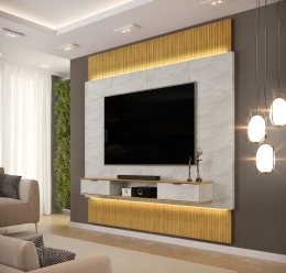PAINEL EXTENSIVEL HIT 2200 CEDRO QUARTZO - AMBIENTE ISOMETRICO (1)